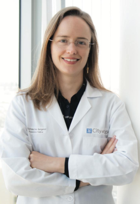 Dr. Cristiane Decat Bergerot, a postdoctoral fellow at City of Hope National Medical Center in Duarte, California