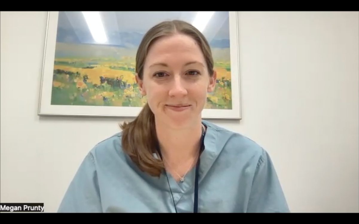 Megan Prunty, MD, smiles in an interview with Urology Times