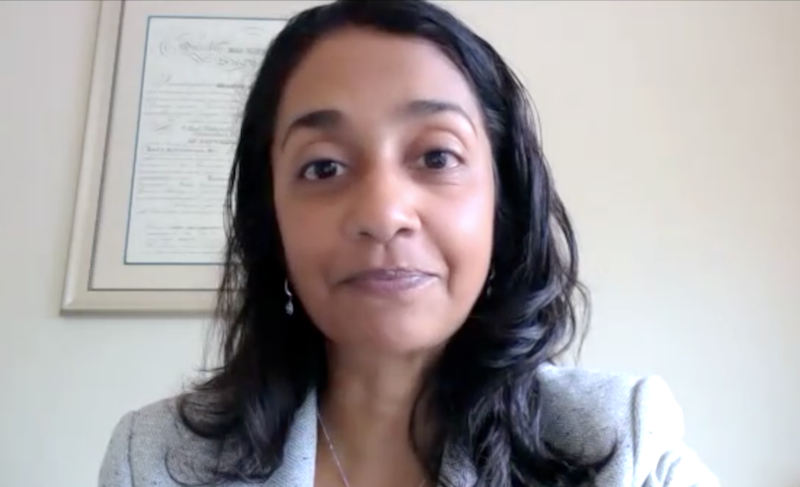 Dr. Veda N. Giri discusses virtual genetics board