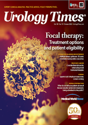 Cover image for October 2022 issue of Urology Times magazine