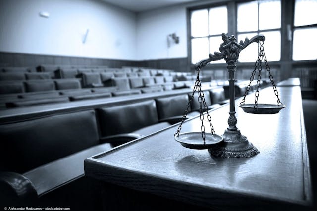 Decorative scales of justice in the courtroom | Image Credit: ©  Aleksandar Radovanov - stock.adobe.com 