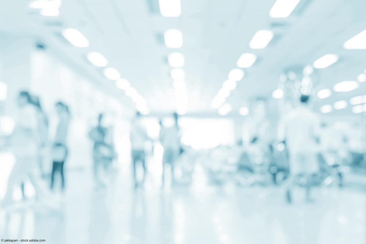 blurred image of a clinic hallway