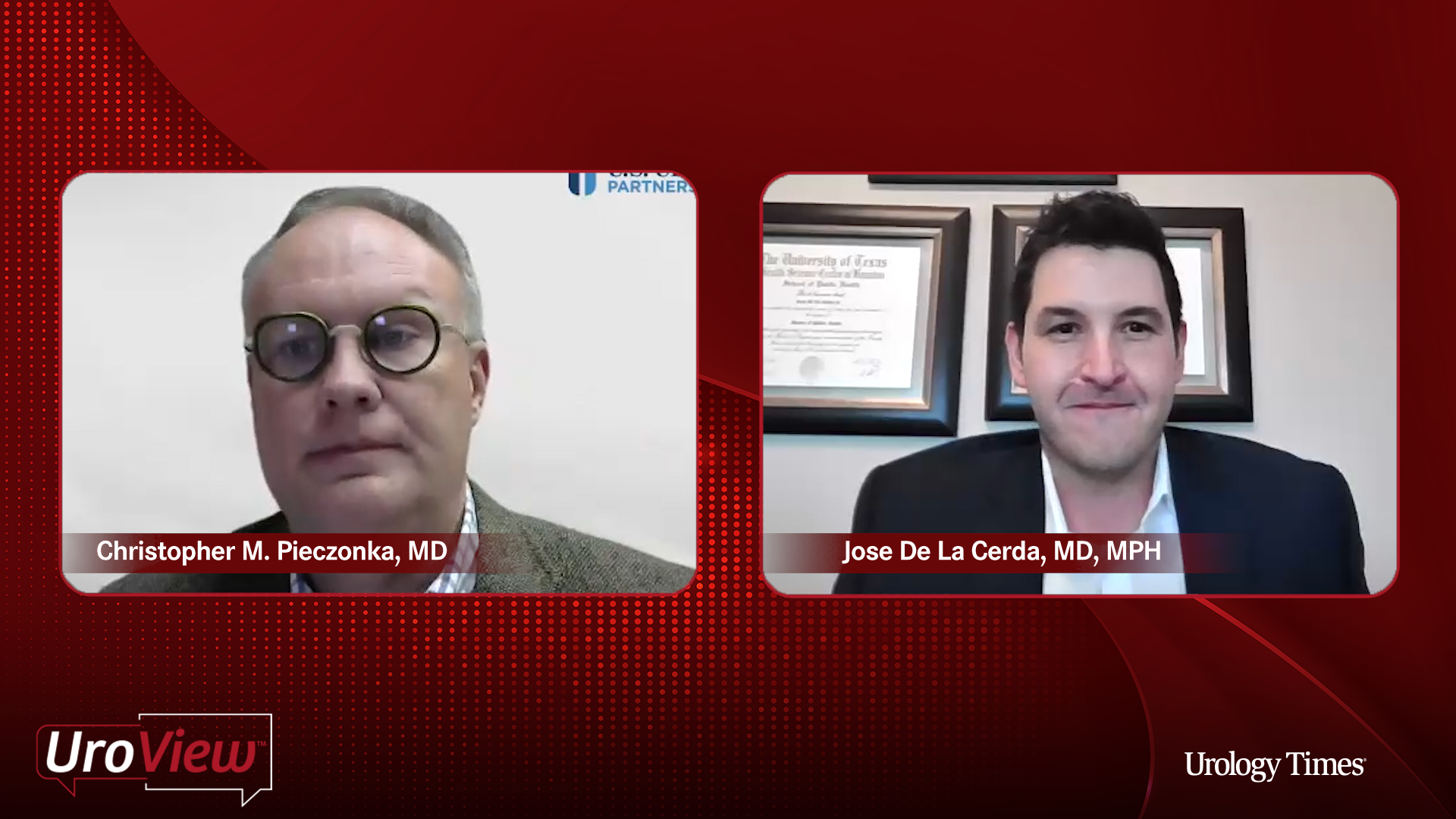 Christopher M. Pieczonka, MD, and Jose De La Cerda, MD, MPH, experts on prostate cancer