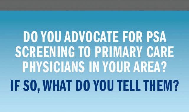 PSA screening: What do you tell primary care docs?